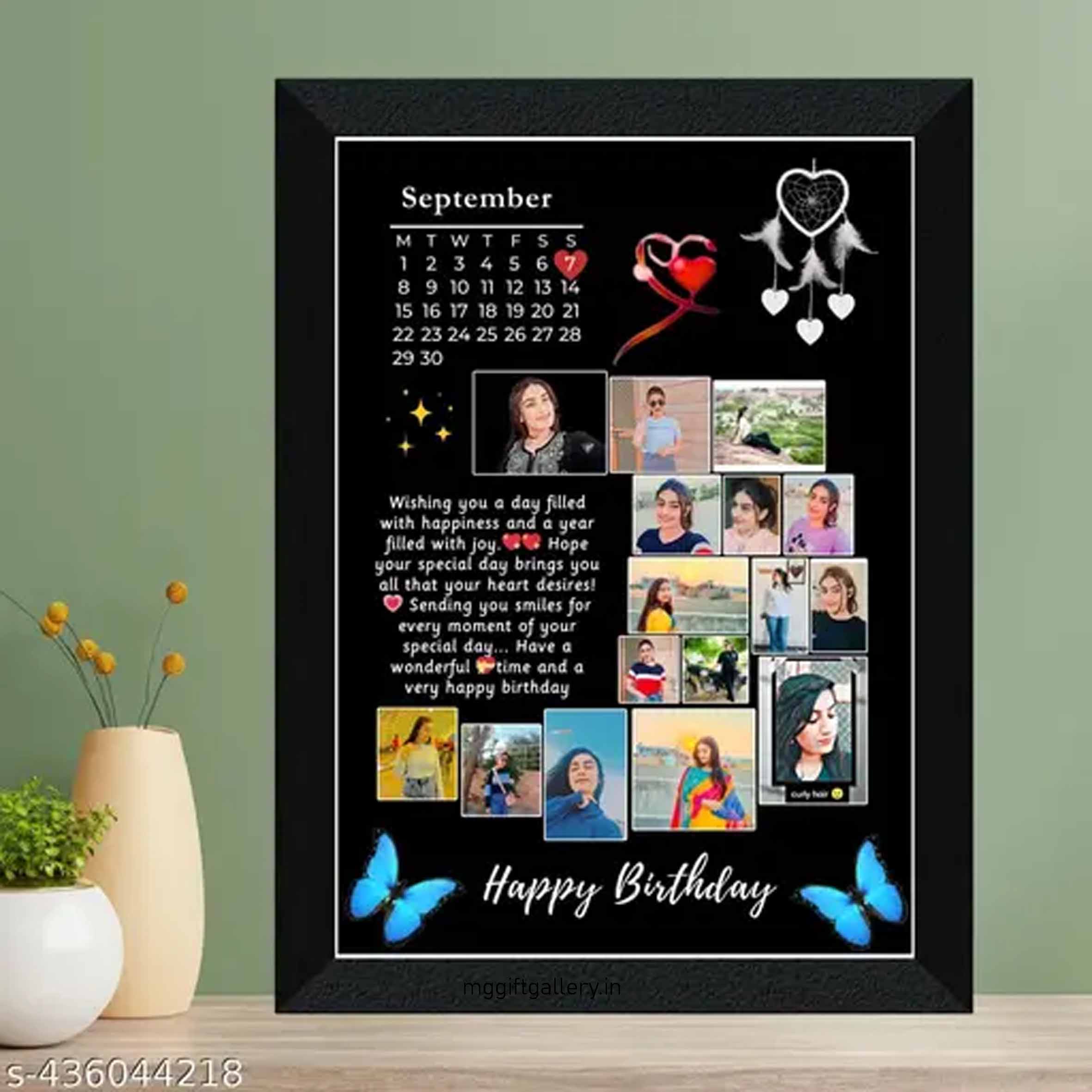 Personalised Photo Frame for Birthday Gifts Collage Customised
