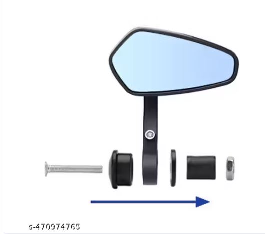 OVMOTO Adjustable Rotatable Bike Mirror – Rearview Handlebar Mirror for Left or Right Side