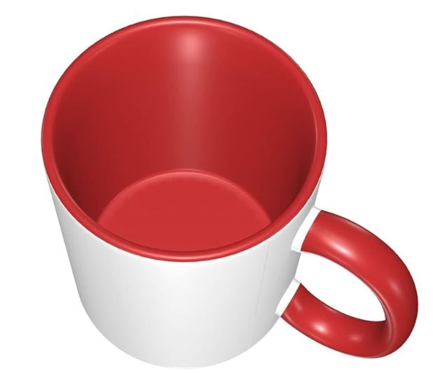 Custom Mugs with Pictures Design Your Own Personalized Coffee Mug with Photo Text Logo Customized Cups Gifts for Men Women Birthday Anniversary Christmas 11oz, Red