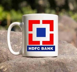 ForYouu Specially Designed HDFC Bank Glossy White Printed Ceramic Coffee Tea Mug 350 ml Bank Mug (HDFC Bank)