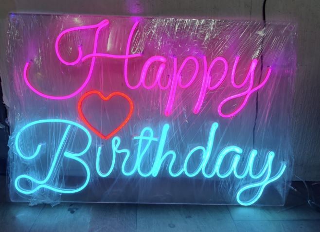 Silicon Neon Happy Birthday Light, IP40 at ₹ 1200/meter in New Delhi | ID: