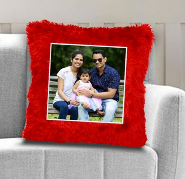 Customized red pillow