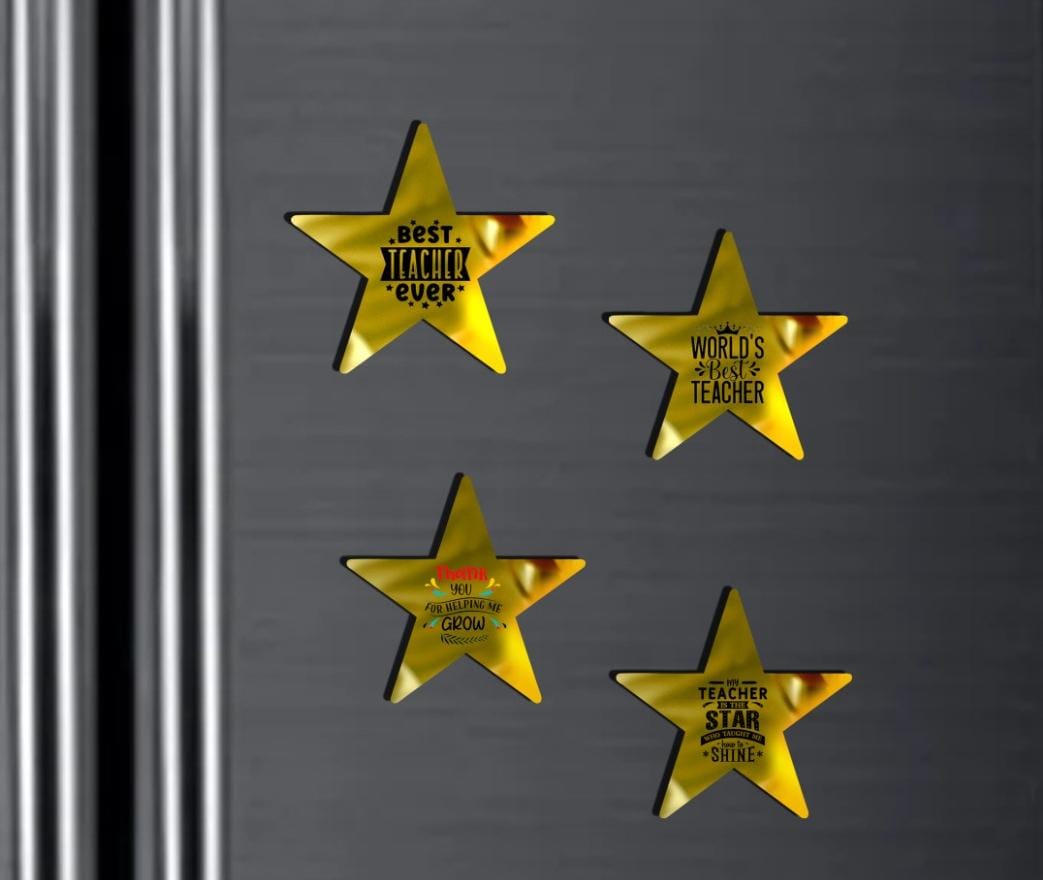 Uv printed Golden magnet