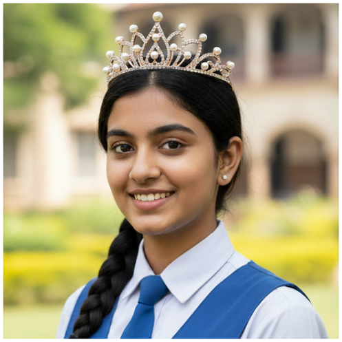 Copper Crown Hair Bands With Stones For Women, Girls And Kids/Hair Accessories For Women Wedding Hair Band (Copper)