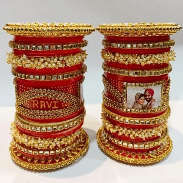 Beautiful Bridal Name and Photo Wedding Chura