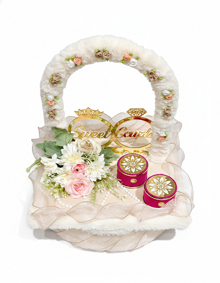 Luxury Ring Ceremony Hamper with Crown & Diamond Topper