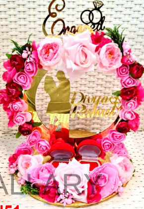 Personalized Royal Heart Engagement Ring Platter