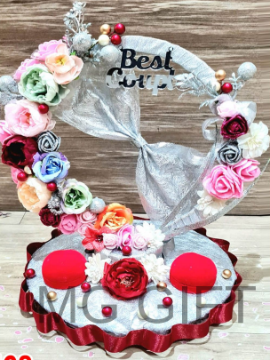 Personalized Golden Crown & Diamond Engagement Platter