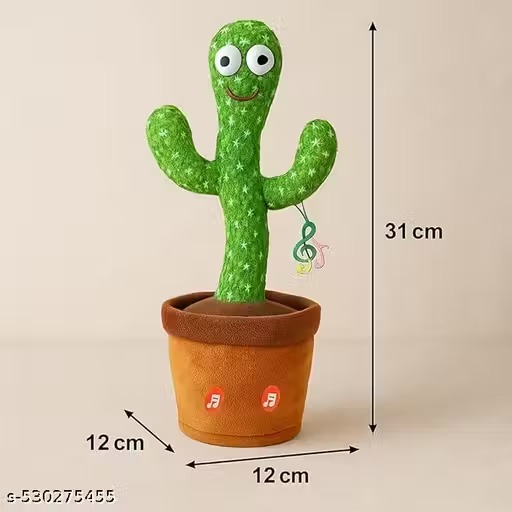 Kids Singing Talking Recording Dancing Cactus Toy
