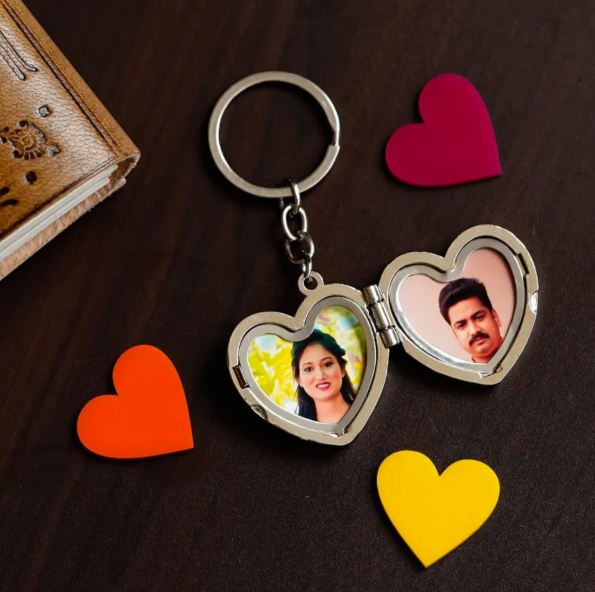 Metal Heart Keychain