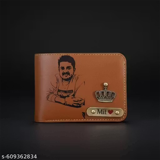 Personalized Vegan Leather Photo Wallet For Men