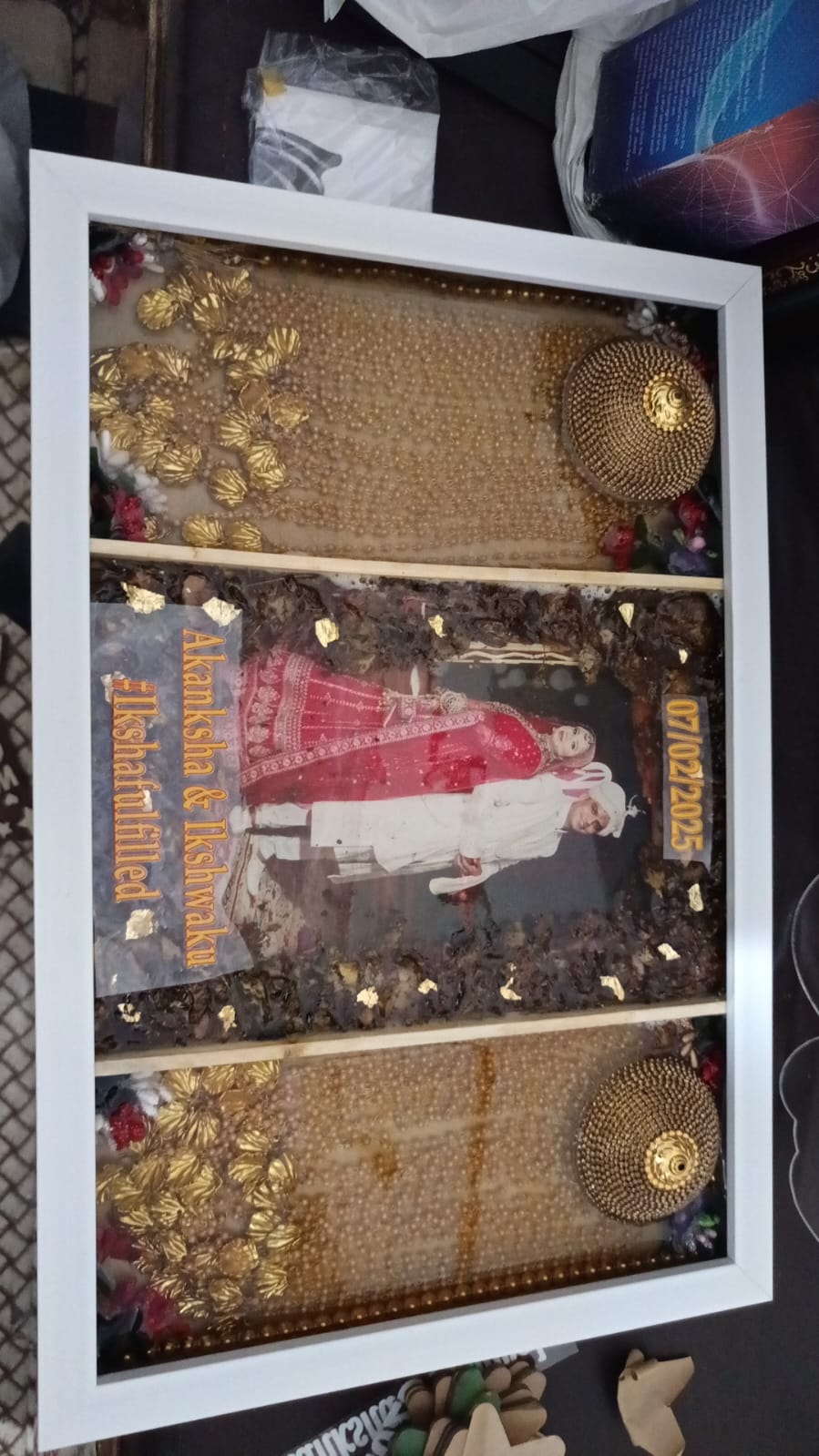 Shaadi Varmala Preservation Frame | Wedding Garland Memory Frame