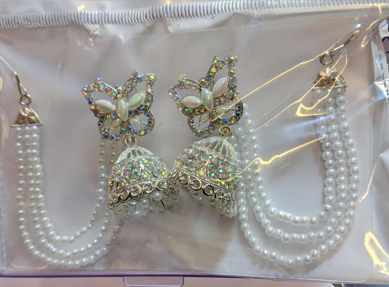 Butterfly Jhumki Earrings