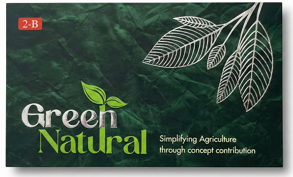 Green Natural Premium 800 GSM Velvet Visiting Card with Silver Foil