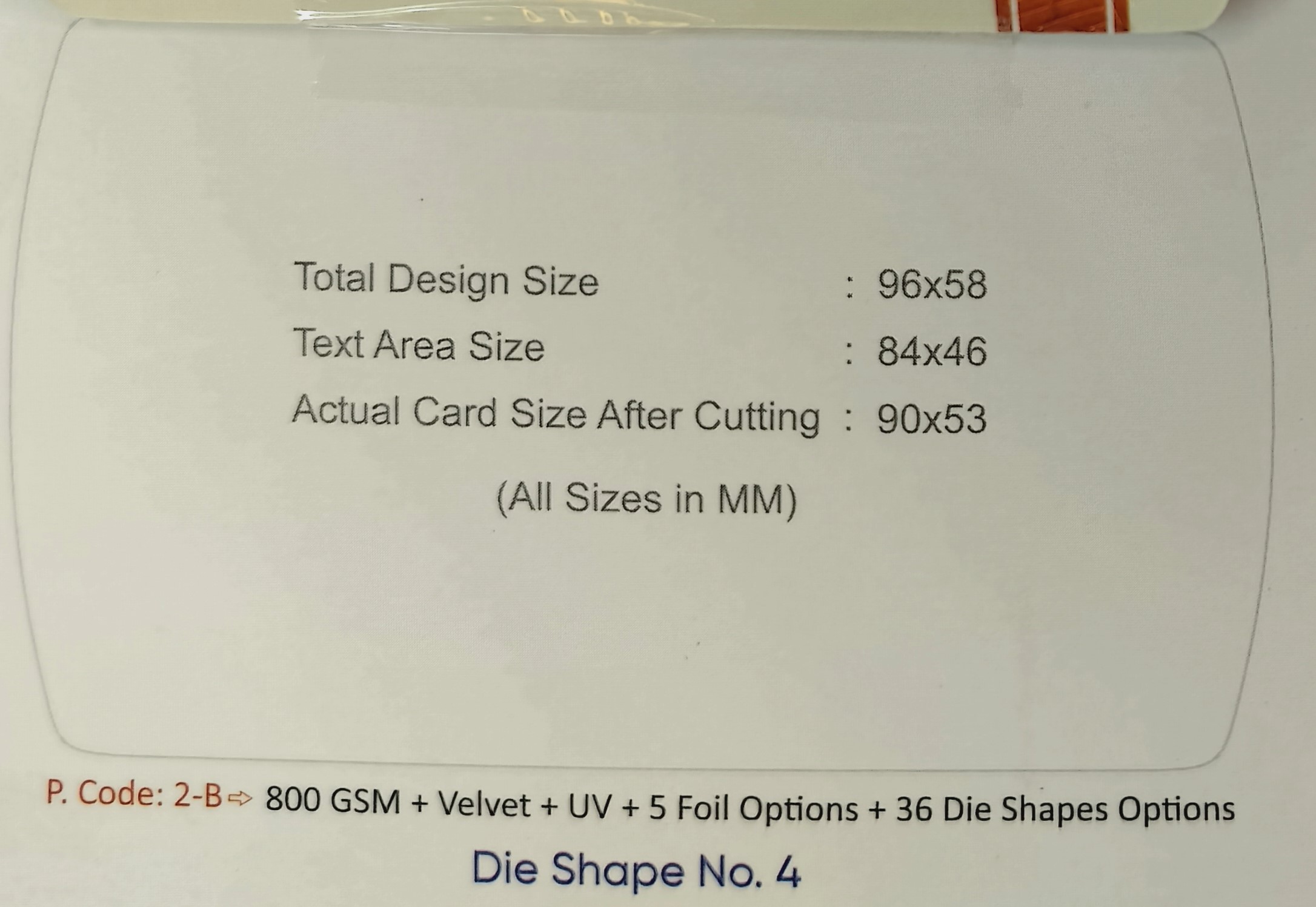 Premium 800 GSM Pencil-Shaped Die-Cut Visiting Card for Elwood English Medium School - 500pcs