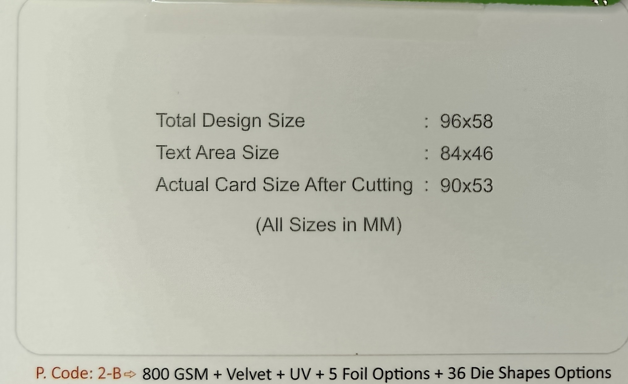 Custom SIM Card Shape Die-Cut Business Card – Yoga & Wellness Edition (Die Shape No. 20)