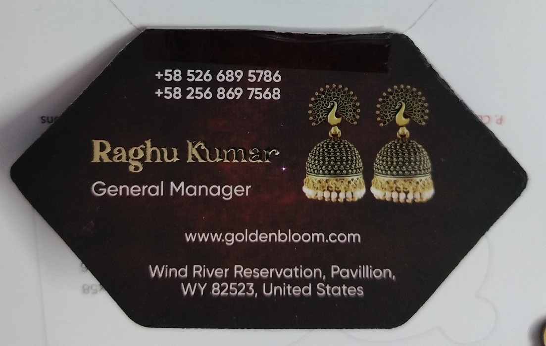 Custom Hexagonal Die-Cut Jewelry Business Card – Golden Bloom Edition (Die Shape No. 16) - 500pcs