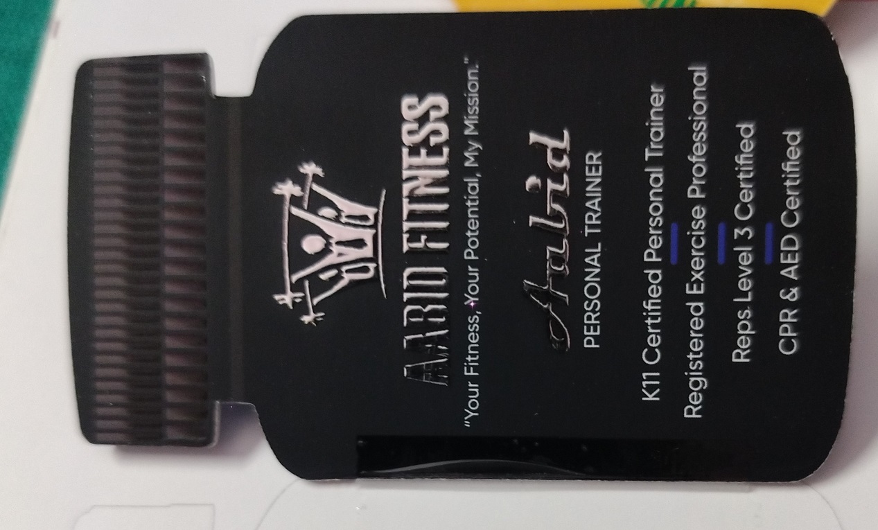 Custom Dumbbell-Shaped Premium Fitness Visiting Card (Die Shape No. 15)