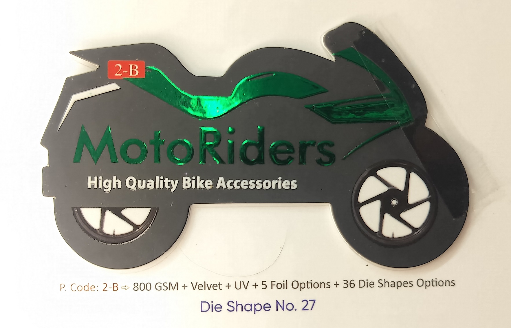 Custom Motorcycle-Shaped Die-Cut Business Card (Die Shape No. 27) - 500pcs