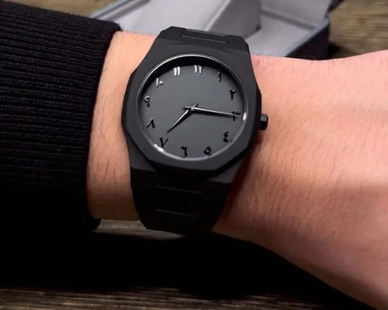 Men Dial & Straps Analogue Metal Watch With Arabic Dial