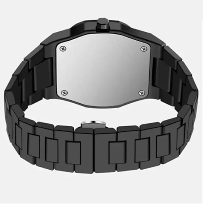 Men Dial & Straps Analogue Metal Watch With Arabic Dial