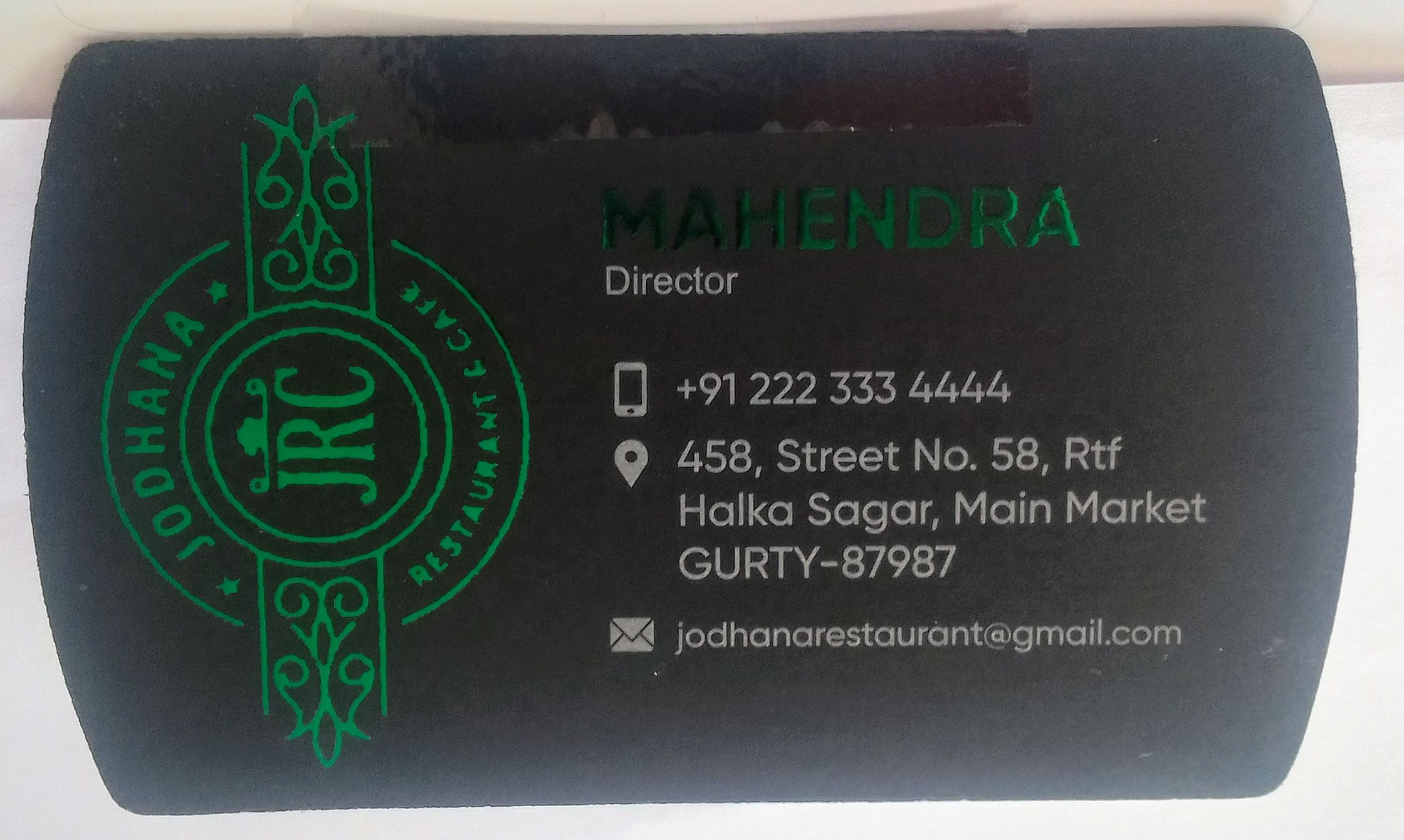 Premium Gold Foil Velvet Finish Die-31 Visiting Card 800 GSM