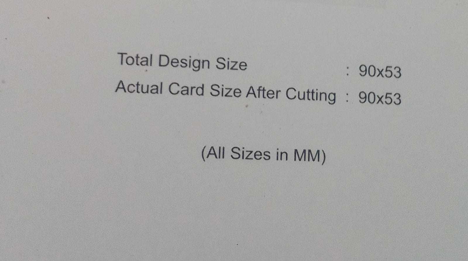 Nickel Colored Metal Visiting Card - (Print With 1 color) - 50pcs