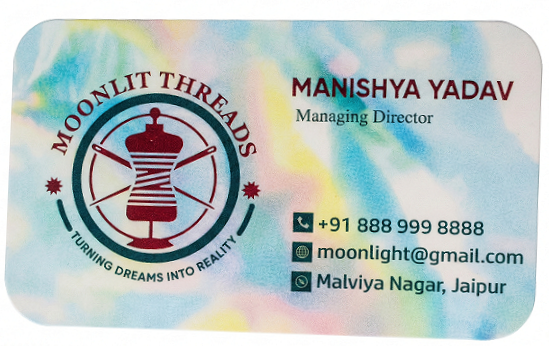 Velvet + UV + Foil +36 Die Cut Business Visiting Card (500 Gsm) - 500pcs - 7E