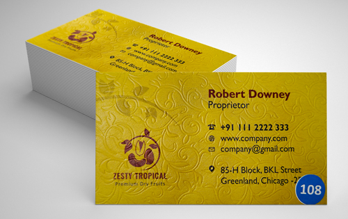 Matt + Texture No. 8 Business Visiting Card (350 Gsm) - 1000pcs