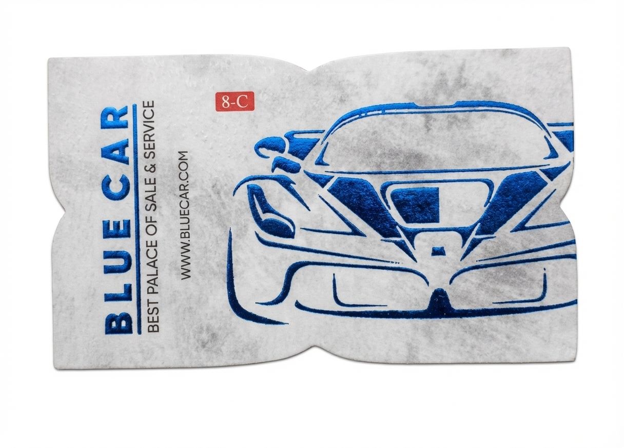 Premium 500 GSM Matt Laminated Business Card with UV & Foil Finish (Custom Shapes Available)