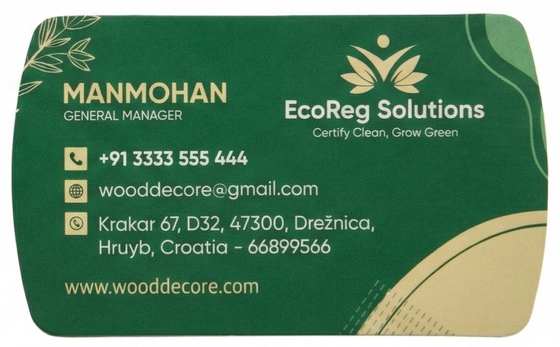 Premium 500 GSM Matt Laminated Business Card with UV & Foil Finish (Custom Shapes Available)