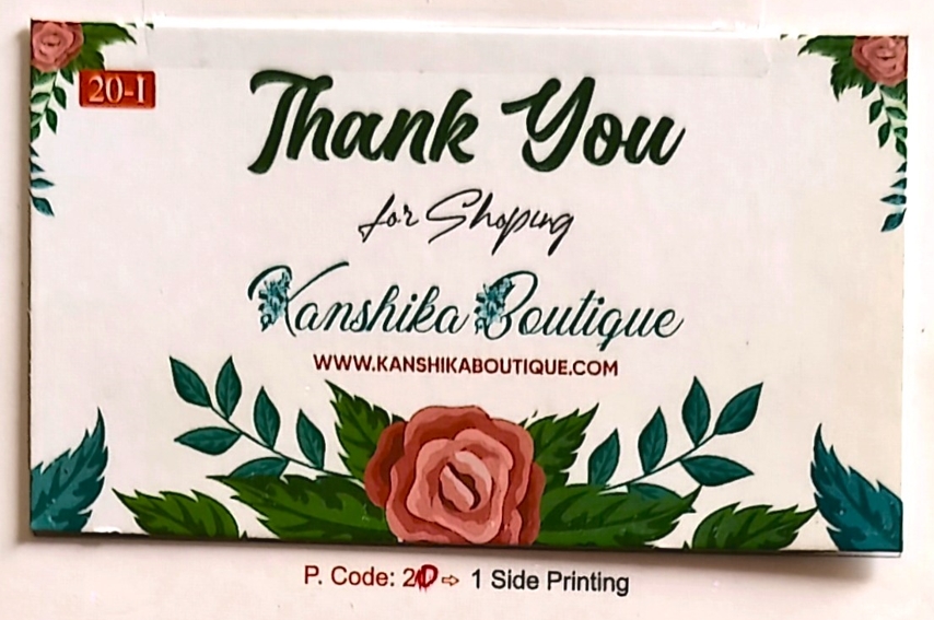 1 Side Printing Without Coated Business Cards (Min-1000qty)