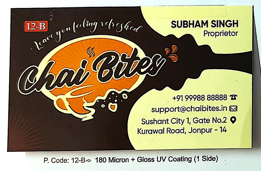 180 Micron + Gloss UV 1 Side | High-Shine Protection Business Cards (Min-1000qty)