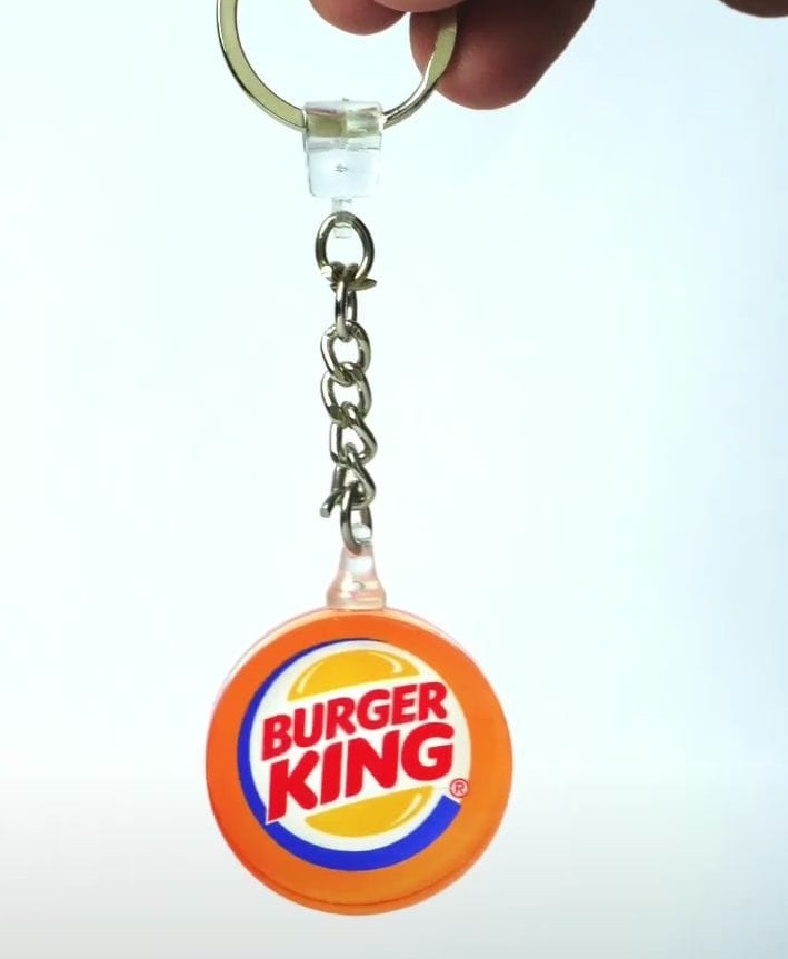 White Acrylic Keychain